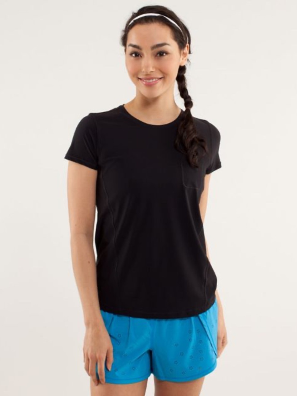 Like New [Lululemon] UPF Black Short Sleeve Runbeam Stretchy Running T Shirt | 6